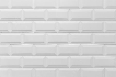 White clean wall brick use for backgroundの写真素材