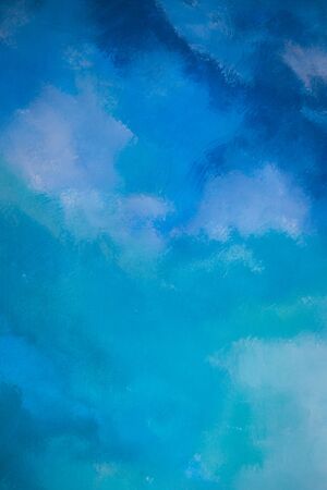 Abstract blue paint color on the wall backgroundの写真素材