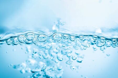 Underwater air blue bubbles fresh use for background