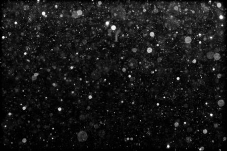 bokeh of lights on black background