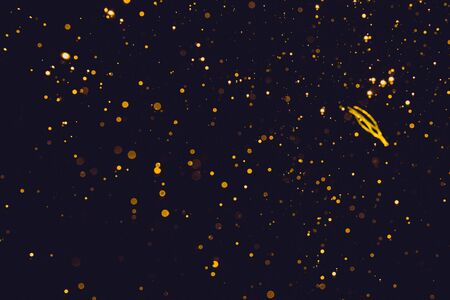 Golden blur glitter  lights abstract bokeh for Merry Christmas and New Year background