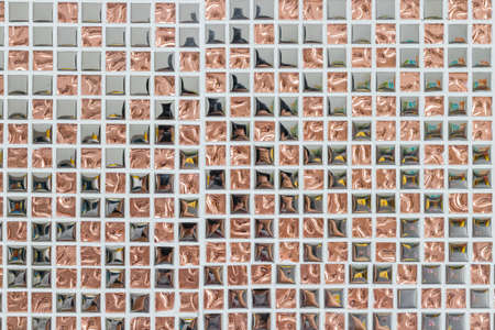 Pink Gold Glass Mosaic texture use for background