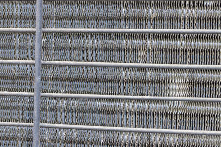 Steel plates arranged in a warehouse
