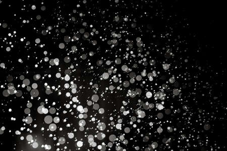 Abstract black bokeh created by water background