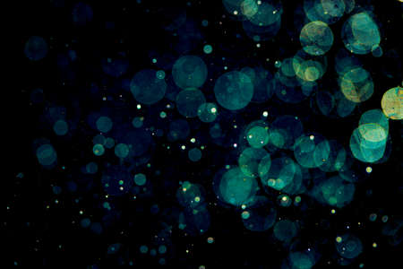 Abstract blur white bokeh with black background