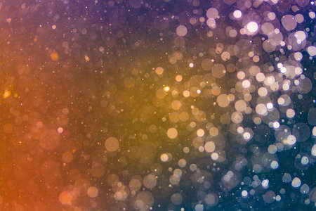 Abstract blur colurful bokeh vintage with black background