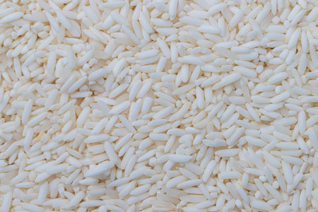 Rice grain texture for steaming sticky riceの写真素材