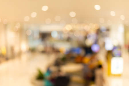 Blurred images in department stores after less crowded coronavirus