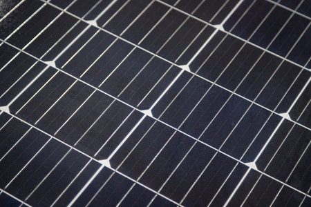 Solar cell for generating electricity from solar energyの写真素材