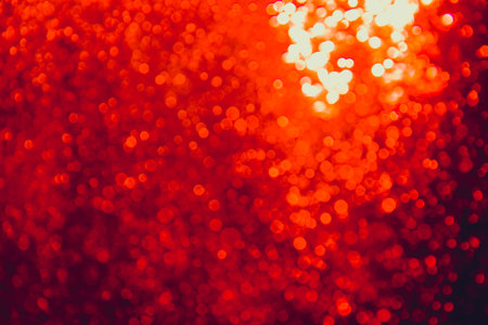 Abstract red bokeh luxury with black backgroundの写真素材