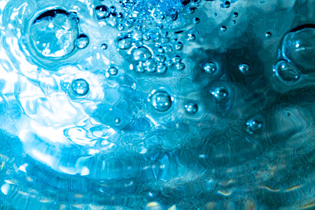 Water bubbles abstract bokeh light in the pool abstract bokeh light in the pool background