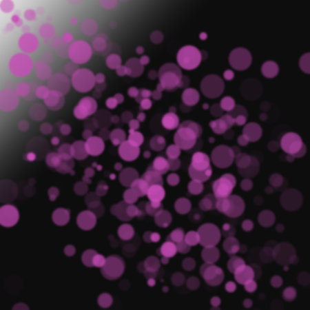Purple bokeh texture on black backgroundの写真素材