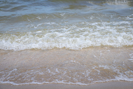 Sand on the beach with sea nature background