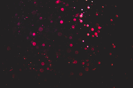 Abstract pink bokeh luxury with black backgroundの写真素材