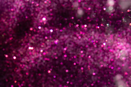 Fantasy abstract blur purple bokeh of lights colorful sparkle use for backgroundの写真素材