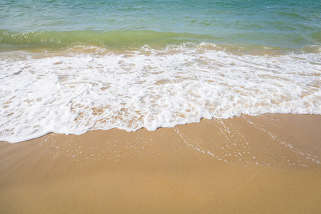 Natural beaches at Pattaya in Thailand, a favorite destination for foreign tourists.の写真素材