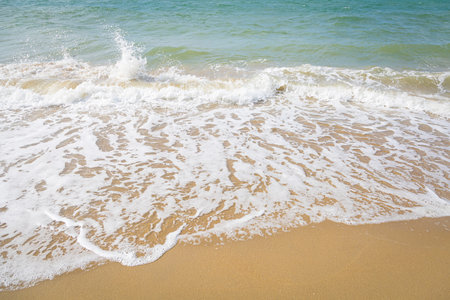 Natural beaches at Pattaya in Thailand, a favorite destination for foreign tourists.の写真素材