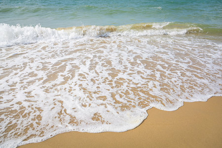 Natural beaches at Pattaya in Thailand, a favorite destination for foreign tourists.の写真素材