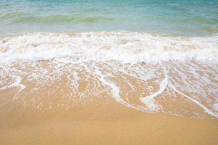 Natural beaches at Pattaya in Thailand, a favorite destination for foreign tourists.の写真素材