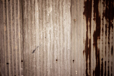 Old galvanized sheet vintage pattern texture use for backgroundの写真素材