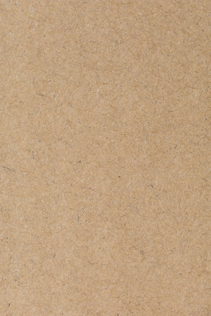Close up of Old brown paper texture  visible. Paper fibers suitable for use as background images or decorations for advertisements.の写真素材