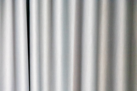 White curtains and morning sunlight nature backgroundの写真素材