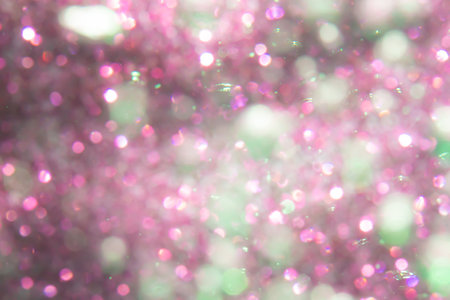 Abstract pink bokeh luxury with black backgroundの写真素材