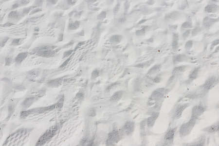 Fine white sand that glistens and reflects the sunlight. use for backgroundの写真素材