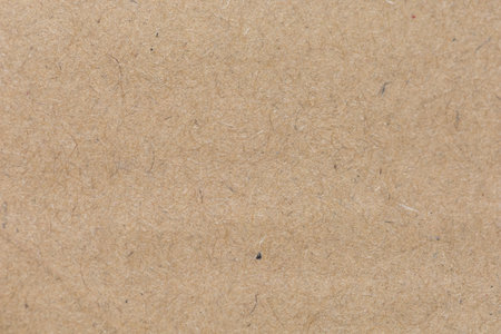 Close up of Old brown paper texture  visible. Paper fibers suitable for use as background images or decorations for advertisements.の写真素材