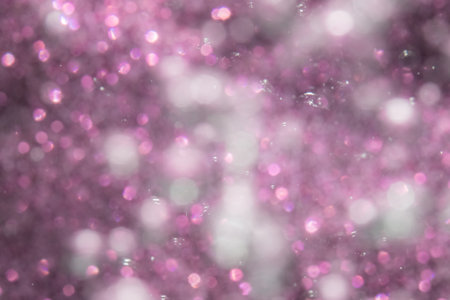 Abstract pink bokeh luxury with black backgroundの写真素材