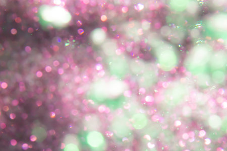 Abstract pink bokeh luxury with black backgroundの写真素材