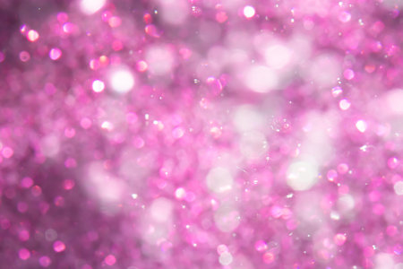 Abstract pink bokeh luxury with black backgroundの写真素材