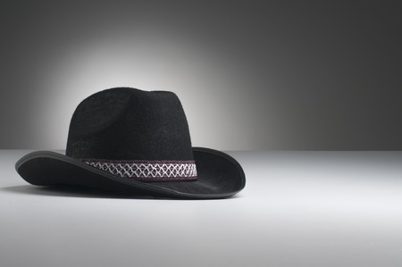 Cowboy hat on the tableの写真素材
