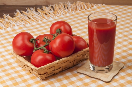 tomato juice and tomatoの写真素材