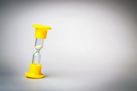 hourglass on white background