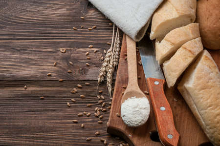 Wheat and breadの写真素材