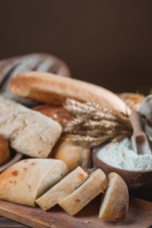 bakery products wallpaper verticalの写真素材