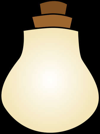 yellow bulb with paint vectorのイラスト素材