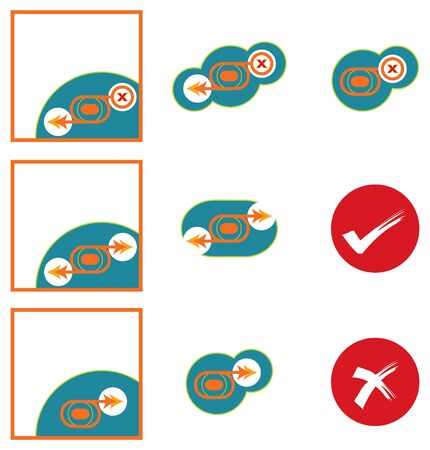 9 green and red web buttonsのイラスト素材