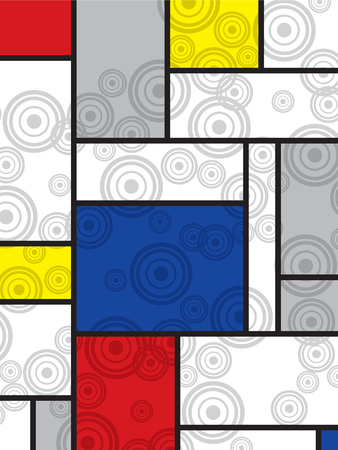mondrian goes retro print mondrian goes retro print