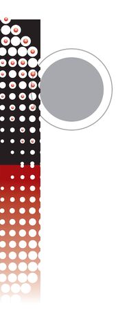 retro dots abstract zen alphabet design - part of a complete setのイラスト素材