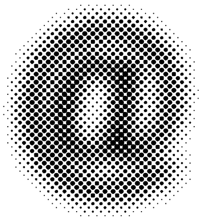 halftone sign / symbol - part of a full alphabet setのイラスト素材