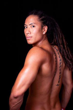 Portrait of attractive young man.の写真素材