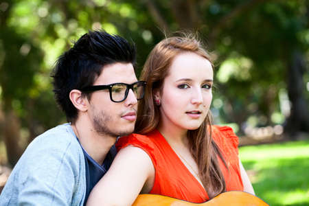 Young beautiful Loverの写真素材