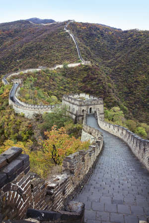 Front shoot of the Great Wallの写真素材