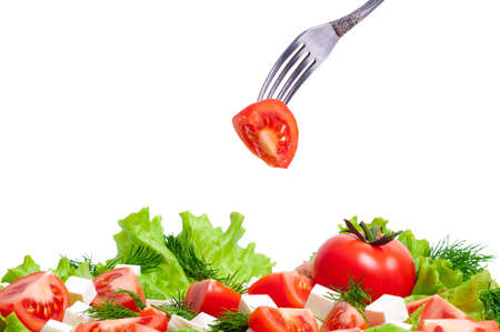 Healthy garden saladの写真素材