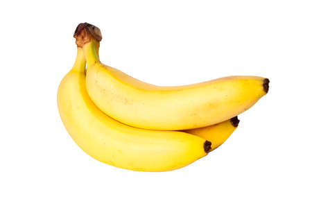 Bunch of bananas isolated on white backgroundの写真素材