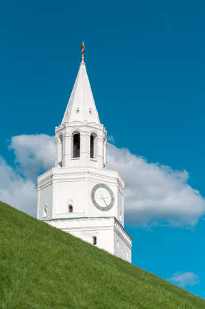 KAZAN, RUSSIA - AUGUST 20, 2015: Spasskaya tower of the Kazan Kremlin のeditorial素材