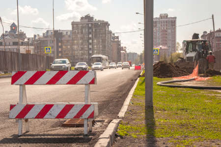 Road worksの写真素材