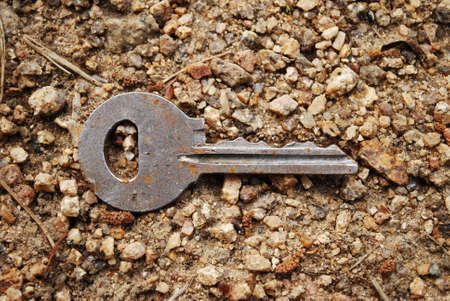 Key on the sandの写真素材